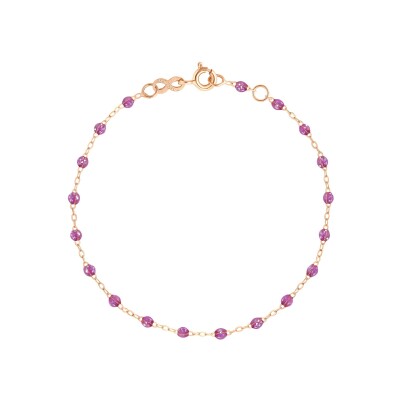 Bracelet Gigi Clozeau Classique en or rose et résine galaxy, 19cm