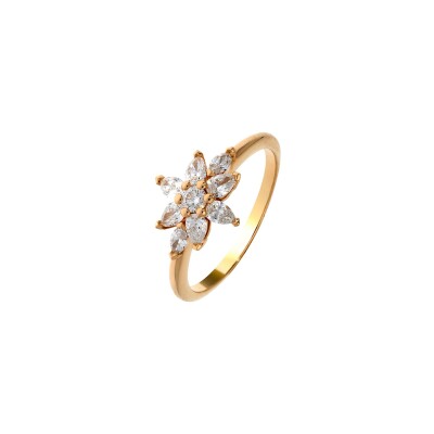 Bague Blossom en or rose et diamants
