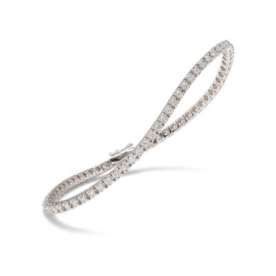 Bracelet en or rose et diamants