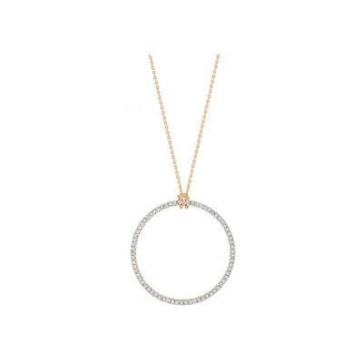 Collier Ginette NY BABY CIRCLES en or rose et diamants