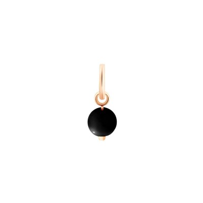 Pendentif Ginette NY CHARMS en or rose et onyx