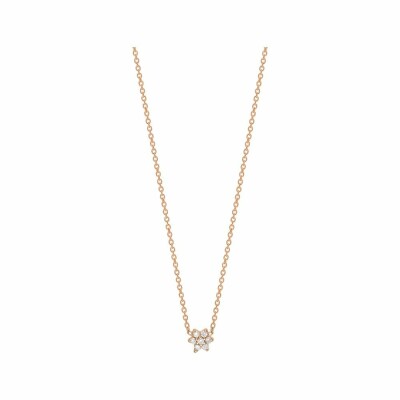 Collier Ginette NY MINI STAR en or rose et diamants
