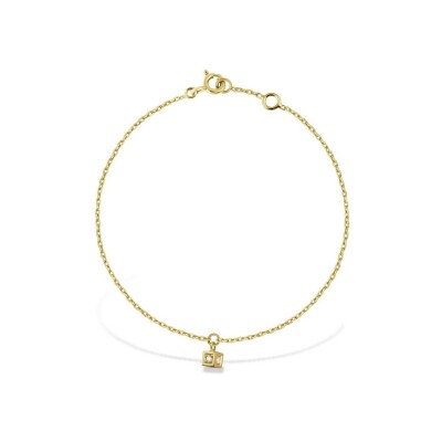 Bracelet Clozeau en or jaune et diamant