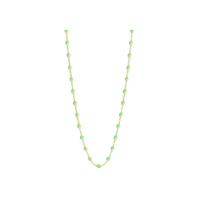 Collier Gigi Clozeau Classique en or jaune et résine anis, 50cm