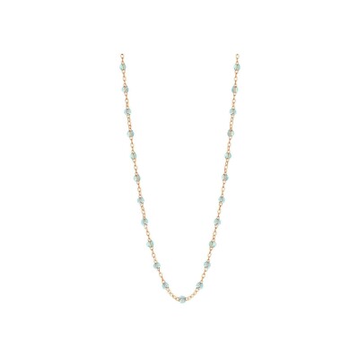 Collier Gigi Clozeau Classique en or rose et résine ice, 50cm