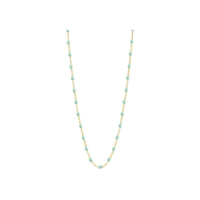 Collier Gigi Clozeau Classique en or jaune et résine jade, 50cm