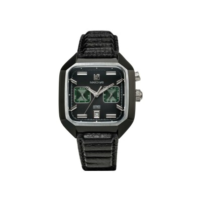 Montre March LA.B AM2 CALENDAR AUTOMATIQUE 41 MM - PHANTOM - Buffle Canage Noir