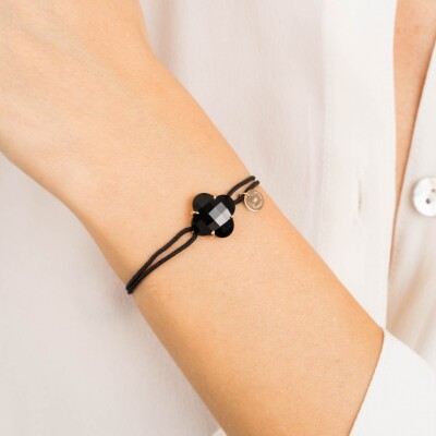 Bracelet Morganne Bello en or rose et onyx