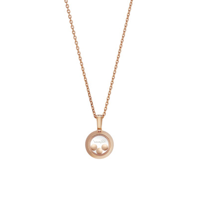 Pendentif Chopard Happy Diamonds en or rose et diamants