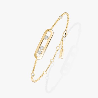 Bracelet Messika Baby Move en or jaune et diamants