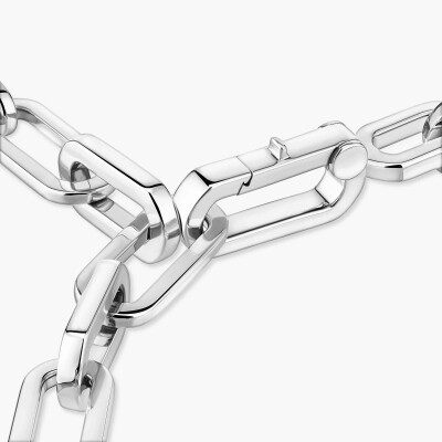 Bracelet Messika Move Link en or blanc et diamants