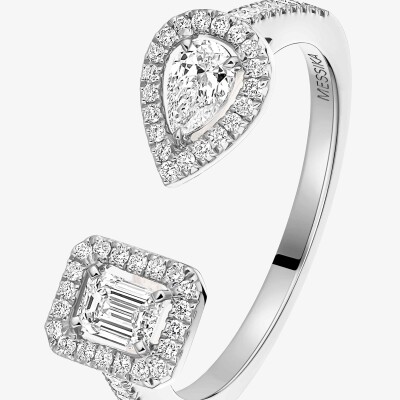 Bague Messika My Twin Toi & Moi en or blanc et diamants 2x0.15ct