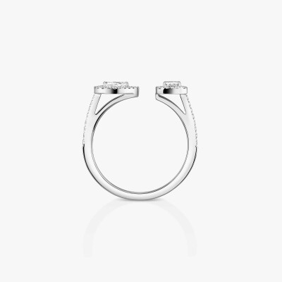 Bague Messika My Twin Toi & Moi en or blanc et diamants 2x0.15ct