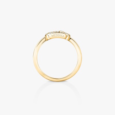 Bague Messika Move Uno semi pavée en or jaune et diamants