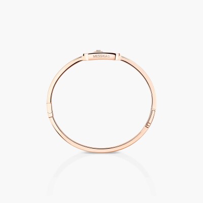 Bracelet jonc Messika So Move en or rose et diamants