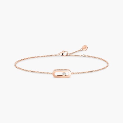 Bracelet Messika Care(s) en or rose et diamants