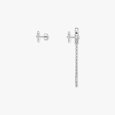 Boucles d'oreilles Messika Move Uno en or blanc et diamants