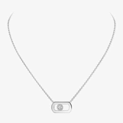 Collier Messika So Move en or blanc et diamants