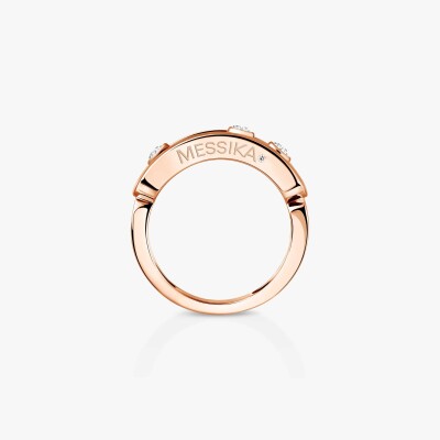 Bague Messika Move Classique en or rose et diamants