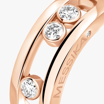 Bague Messika Move Classique en or rose et diamants