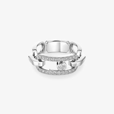 Bague Messika Move Link en or blanc et diamants