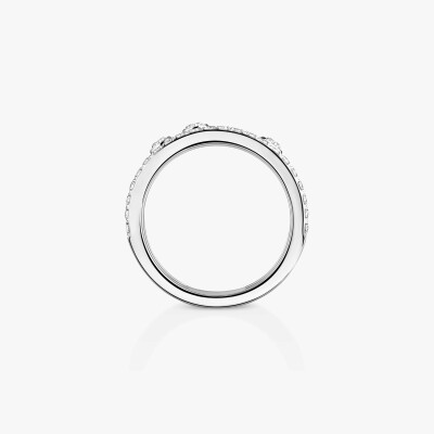 Bague Messika Move Romane GM pavée en or blanc et diamants