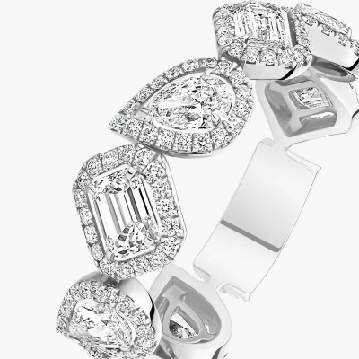 Alliance Messika My Twin en or blanc et diamants