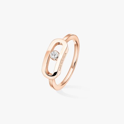Bague Messika Move Uno GM en or rose et diamant