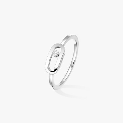 Bague Messika Move Uno en or blanc et diamant
