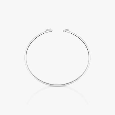 Bracelet Messika My Twin Toi & Moi en or blanc et diamants 2x0.15ct