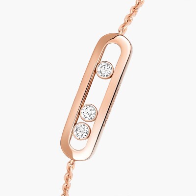 Bracelet Messika Baby Move en or rose et diamants