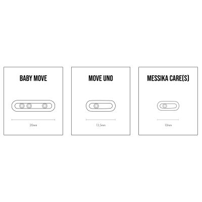 Bracelet Messika Baby Move pavé en or blanc et diamants