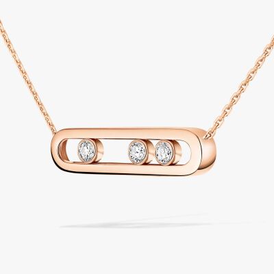 Collier Messika Move Classique en or rose et diamants