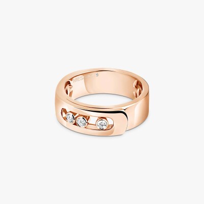 Bague Messika Move Noa en or rose et diamants