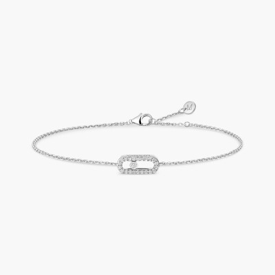 Bracelet Messika Care(s) pavé en or blanc et diamants