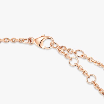 Bracelet Messika Move Classique ciselé en or rose et diamants