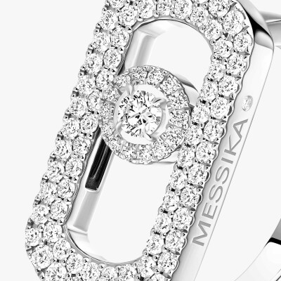 Bague Messika So Move pavée en or blanc et diamants