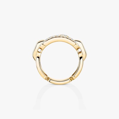 Bague Messika Move Link en or jaune et diamants