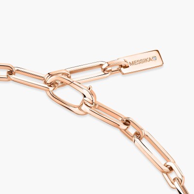 Bracelet rivière Messika Move Link Multi en or rose et diamants