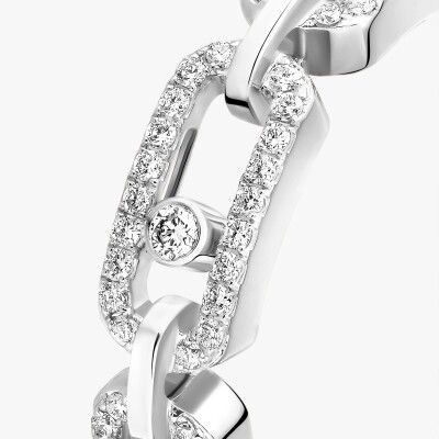 Bague Messika Move Link Multi pavée en or blanc et diamants
