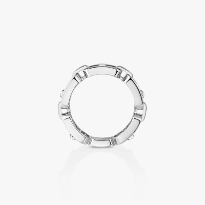 Bague Messika Move Link Multi pavée en or blanc et diamants