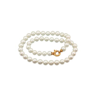 Collier Choker perles d'eau douce 7-7.5 sur or jaune