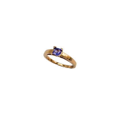 Bague Clairette en or rose et Tanzanite