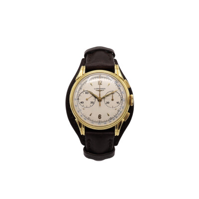 MONTRE LONGINES CHRONOGRAPHE OR JAUNE