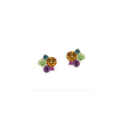 Boucles d'oreilles Pointilliste or rose