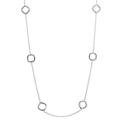 Collier Sautoir géométrique en argent