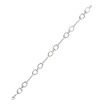 Bracelet étrier fin en argent