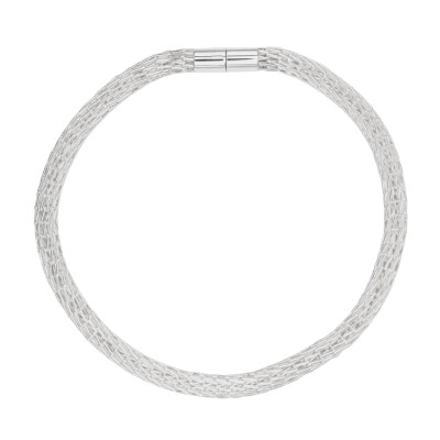 Collier Tube volume en argent