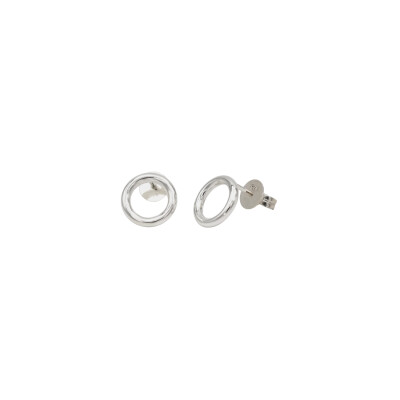 Boucles d'oreilles puces rondes en argent