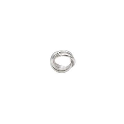 Bague Anomalie 3 joncs enlacés en argent